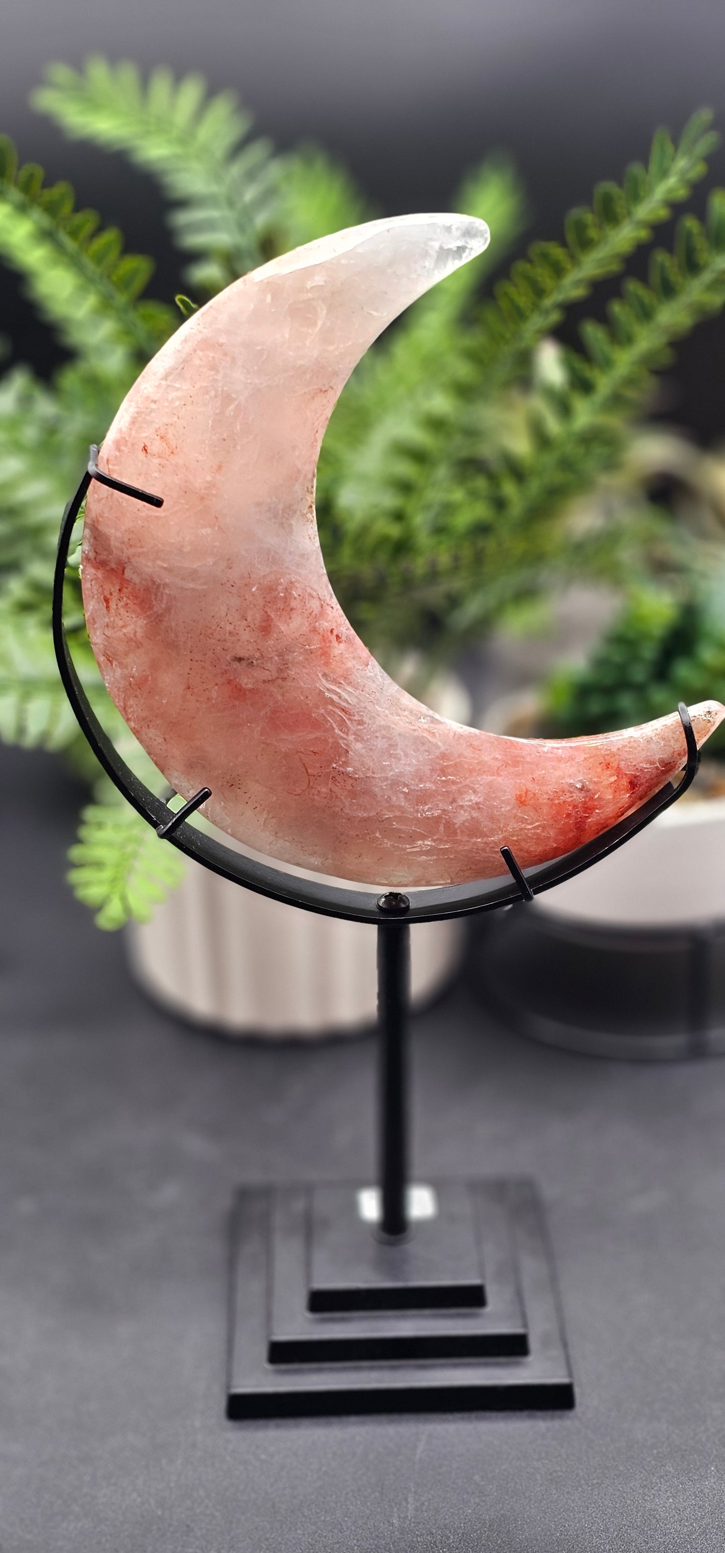 Fire Quartz Moon with stand