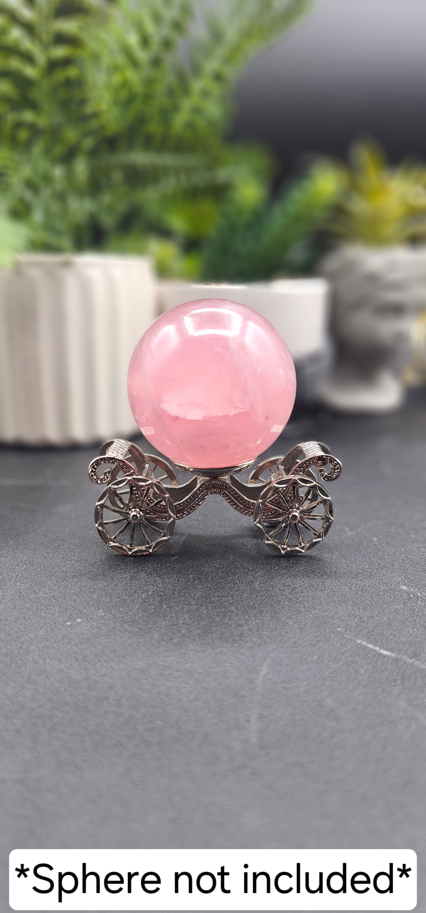 Silver Carriage Sphere Holder