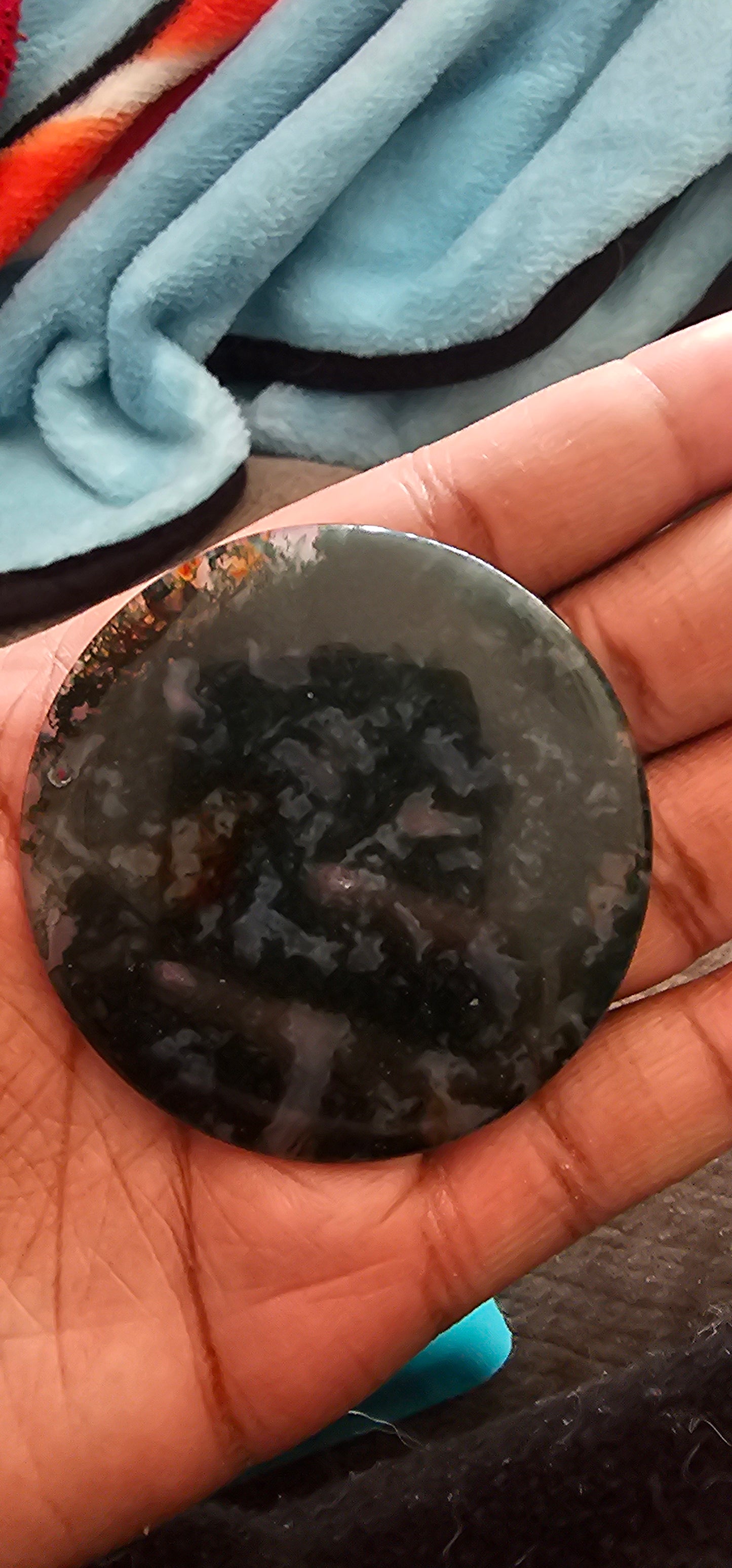 Moss Agate Disc