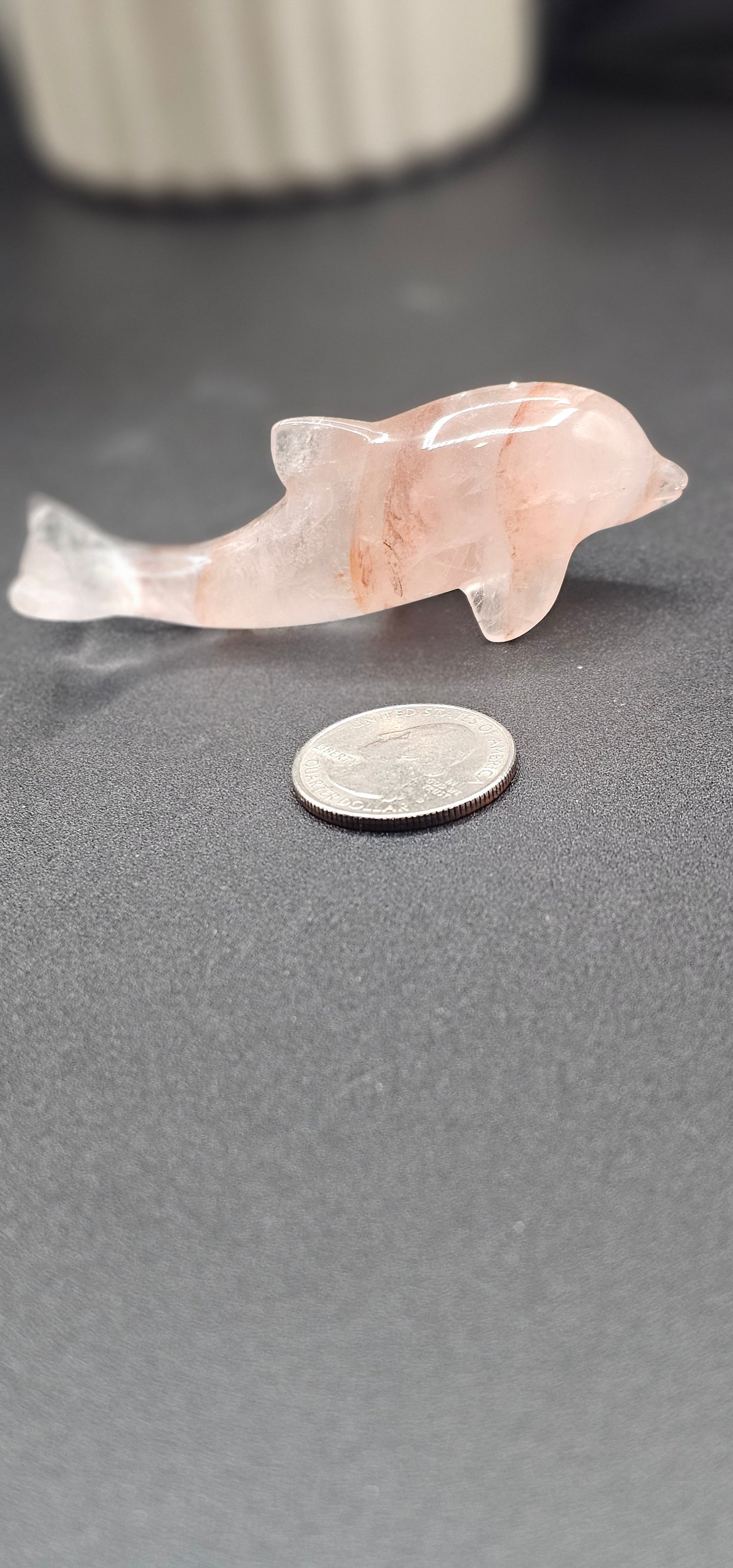 Fire Quartz Dolphin