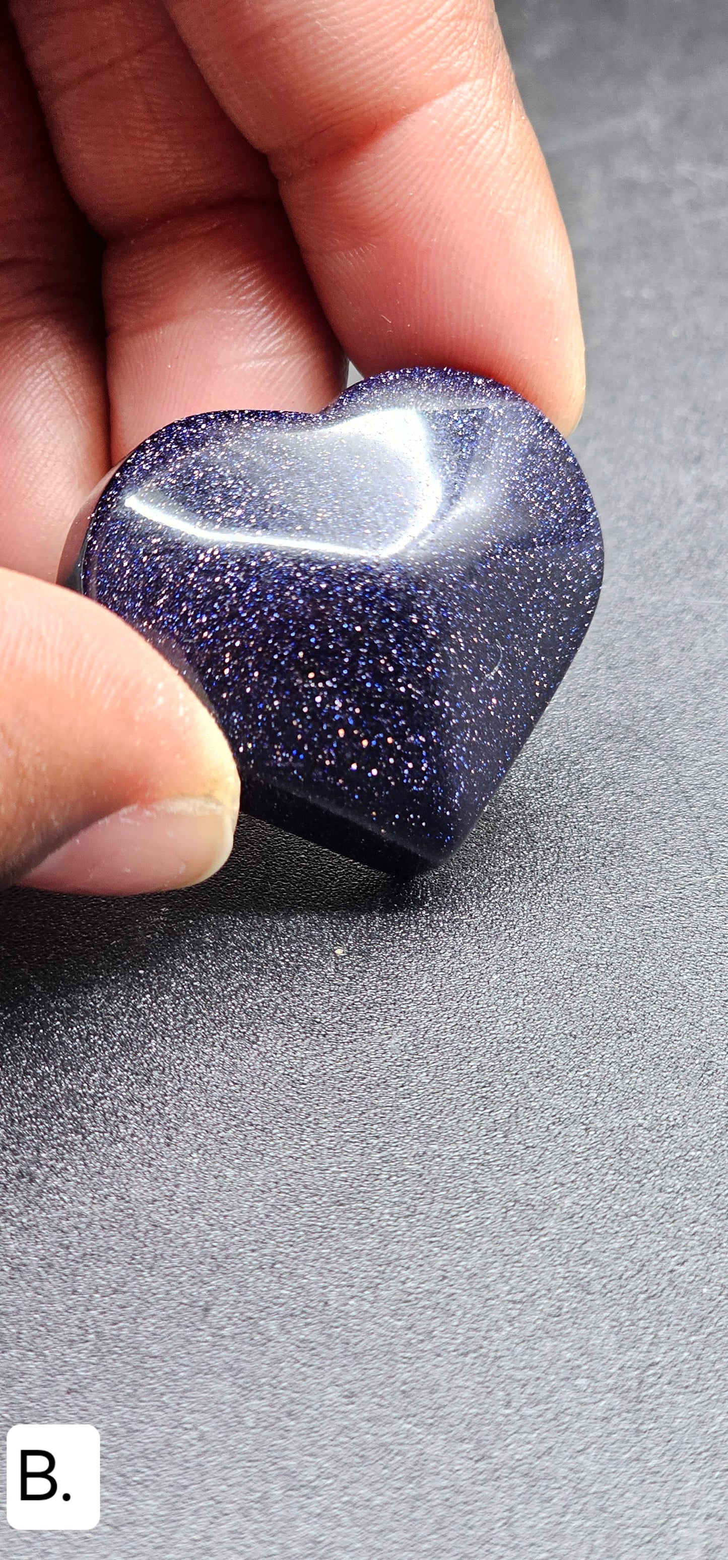 Small Blue Sandstone Heart