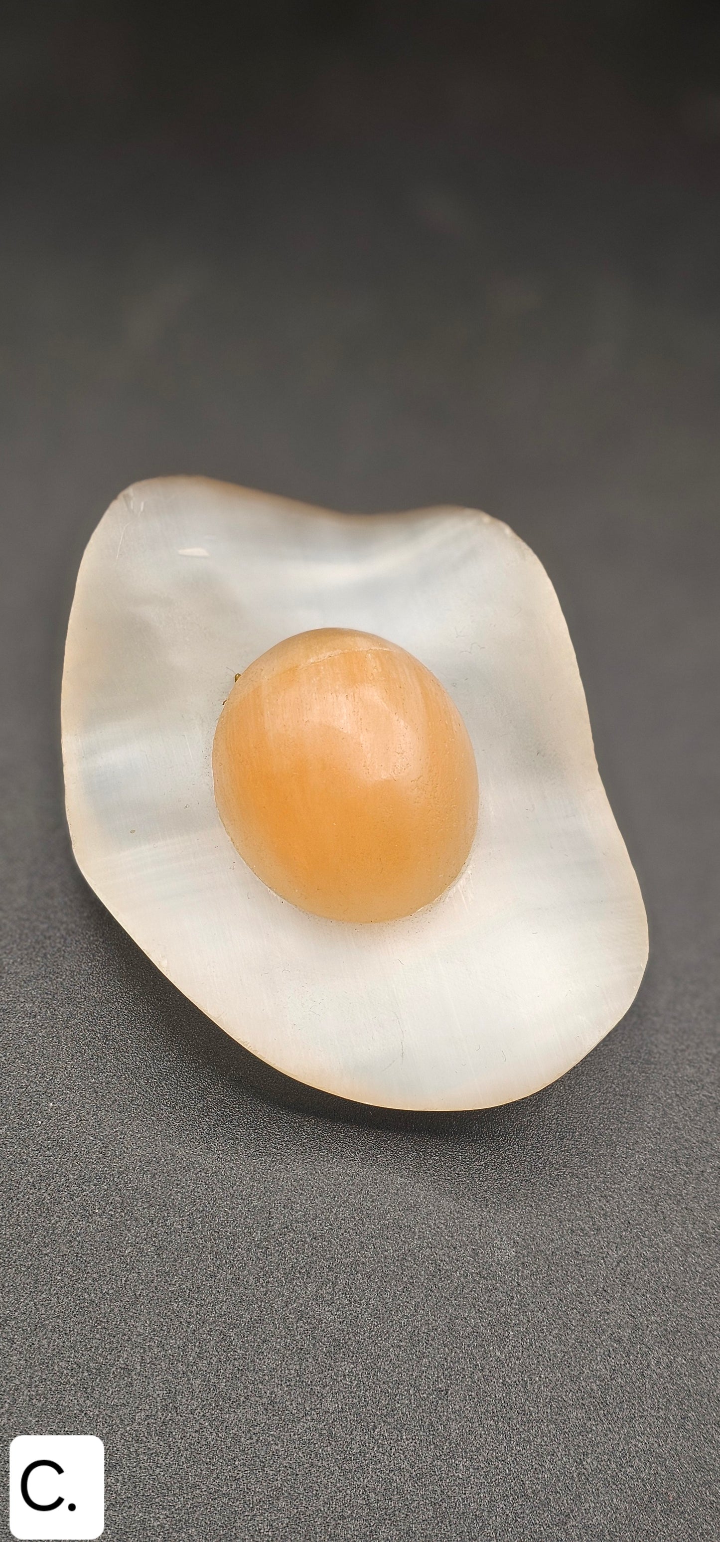 Selenite Fried Egg