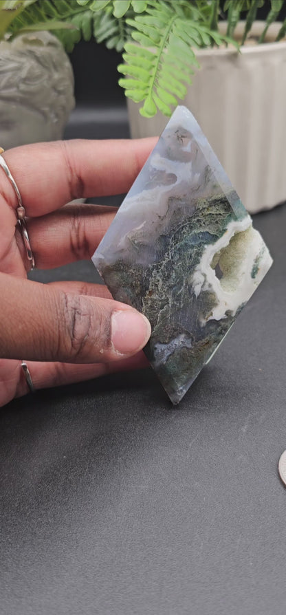 Moss Agate Rhombus