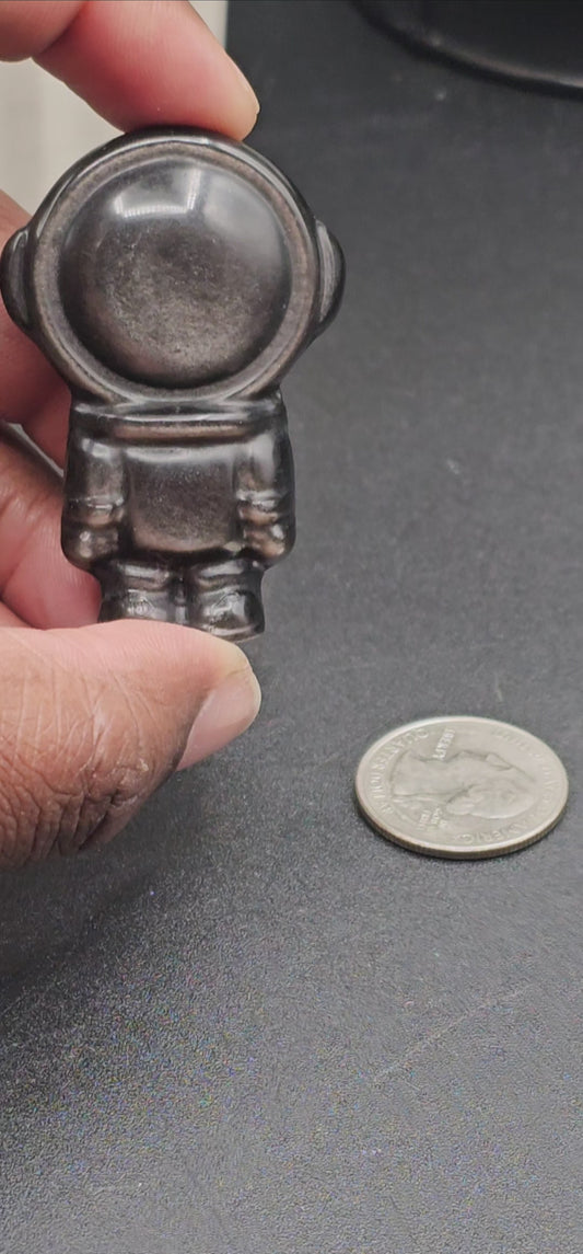 Silver Obsidian Astronaut