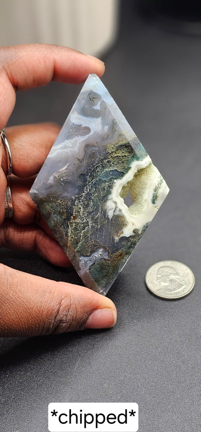 Moss Agate Rhombus