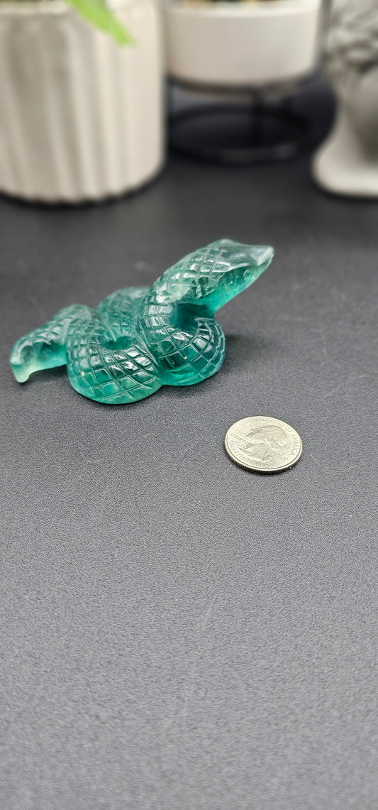 Green Fluorite Snake