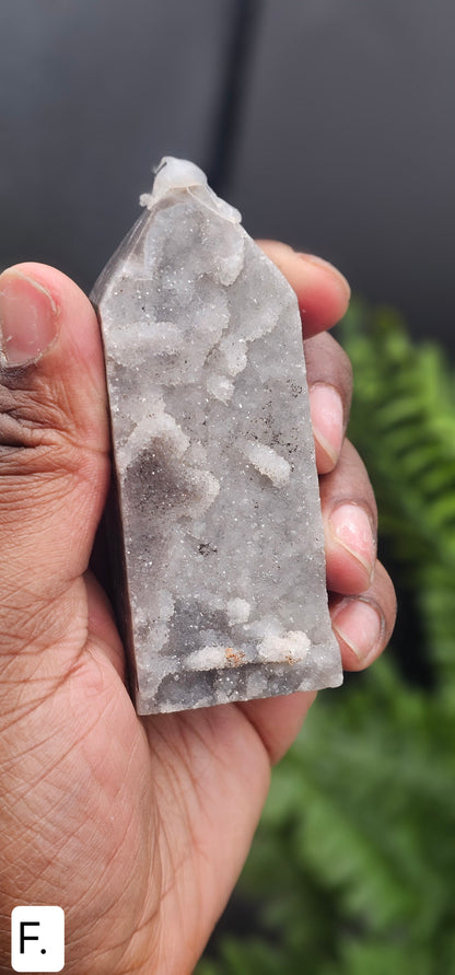 Druzy Agate Tower