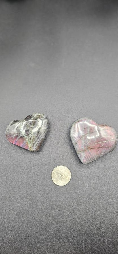Labradorite Heart