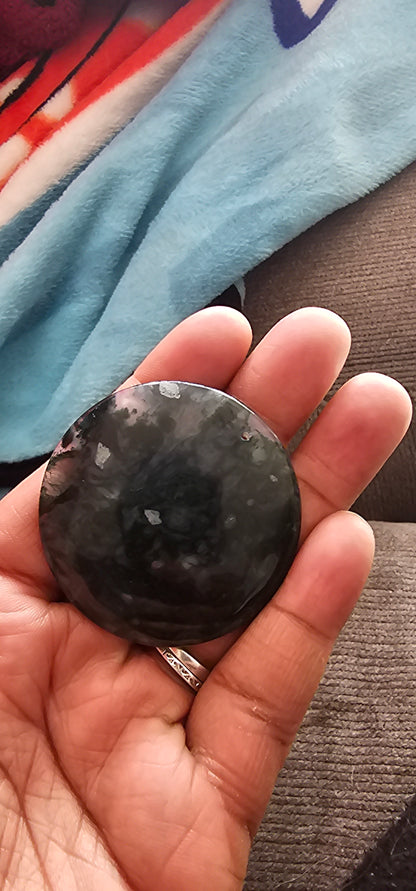 Moss Agate Disc