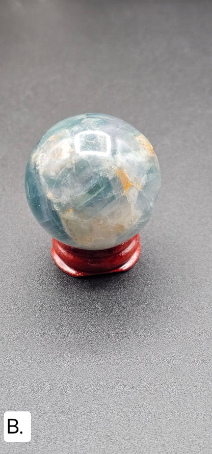 Blue Fluorite Spheres