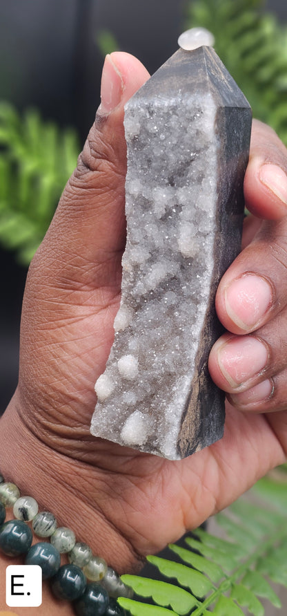 Druzy Agate Tower
