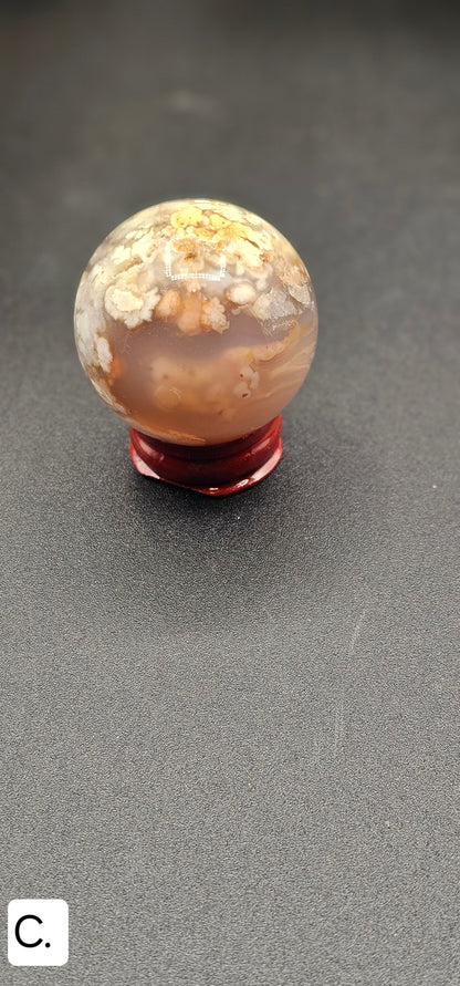 Flower Agate Sphere