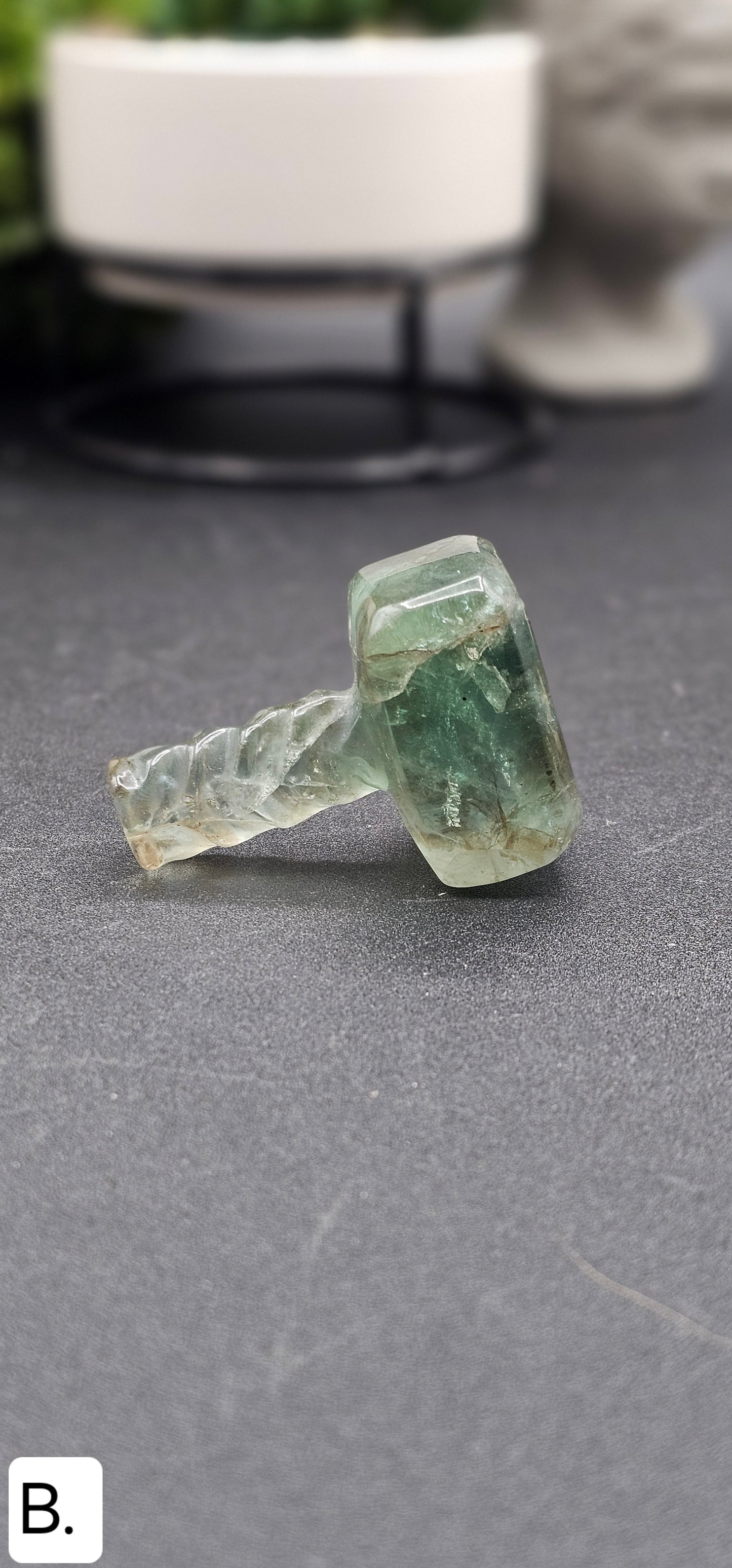 Fluorite Mjolnir *Thors' Hammer*