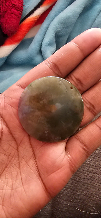 Moss Agate Disc
