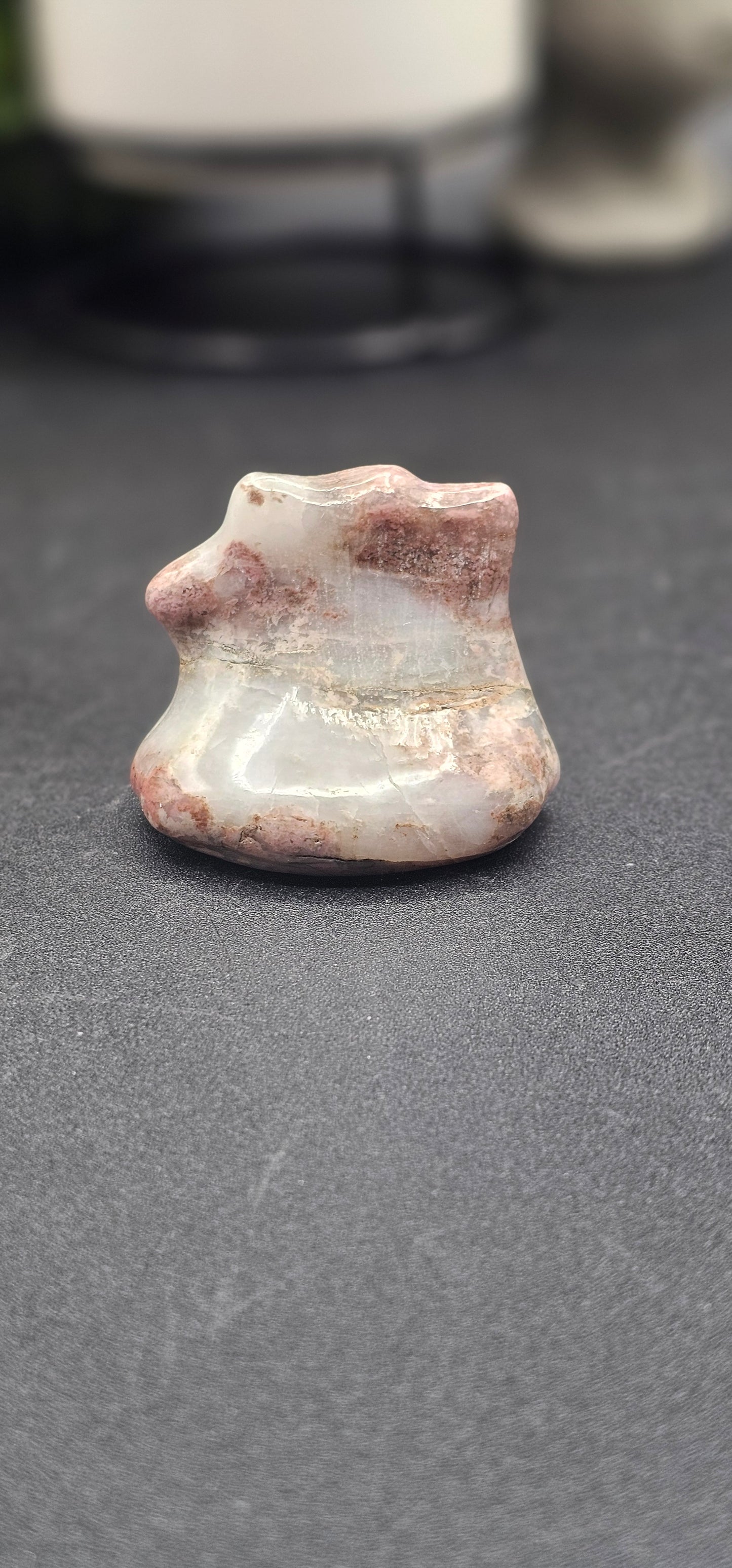 Pink Calcedony Happy Face Ditto