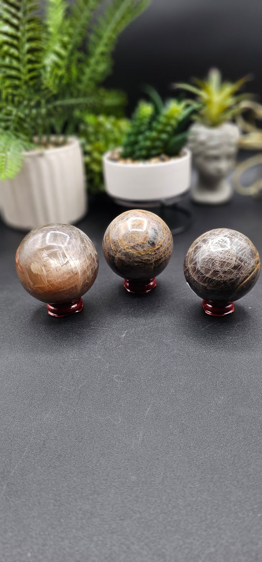Black Moonstone Sphere