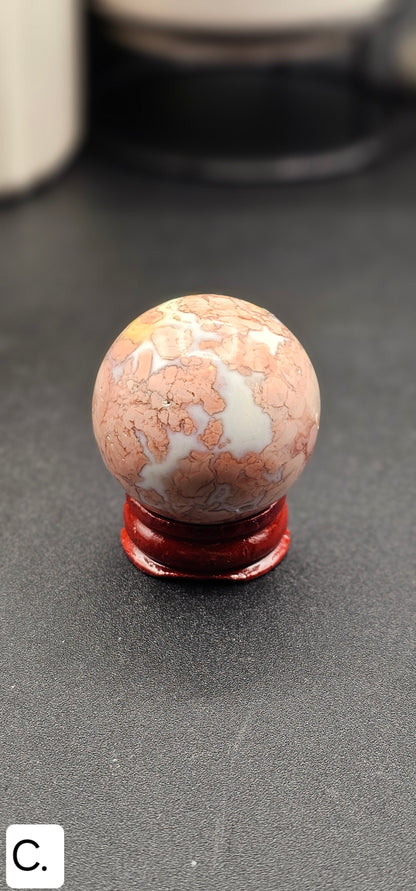 Pink Calcedony Sphere