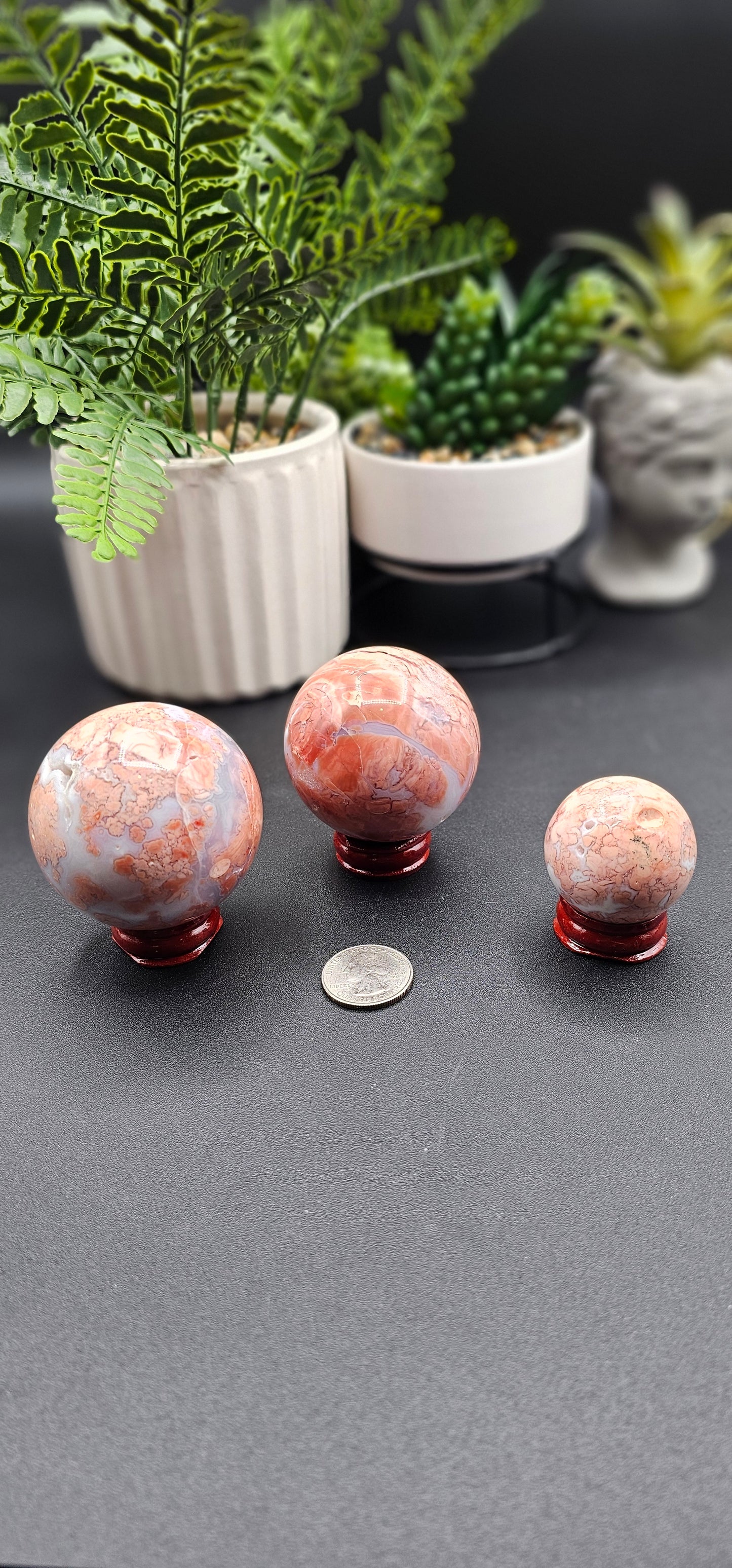 Pink Calcedony Sphere