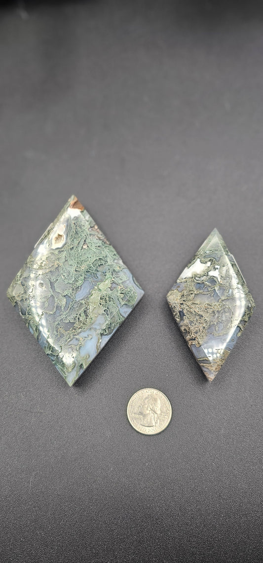 Moss Agate Rhombus