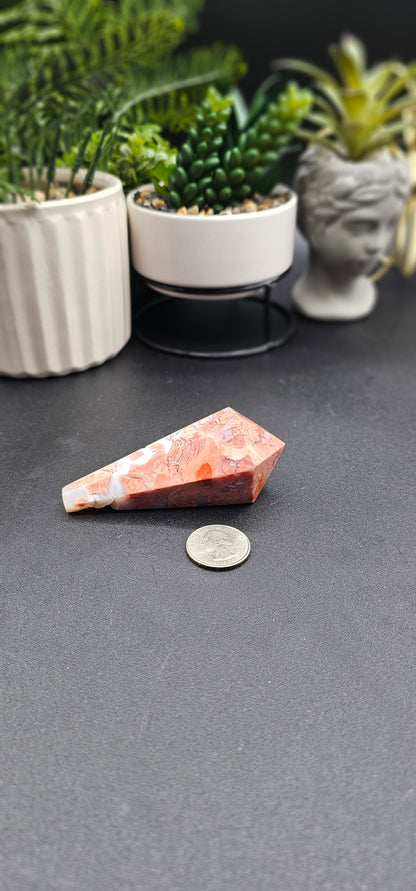 Pink Calcedony Wand