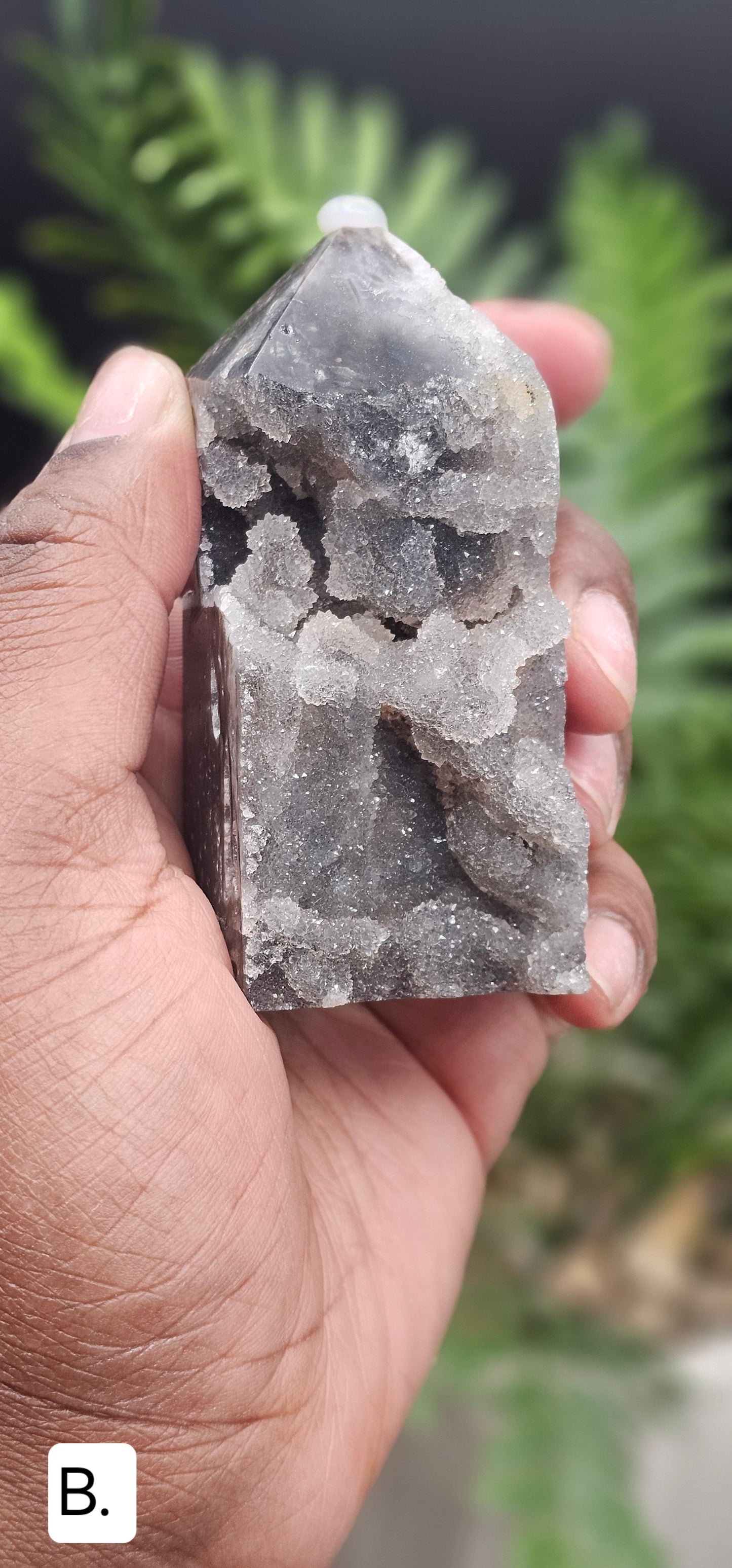 Druzy Agate Tower