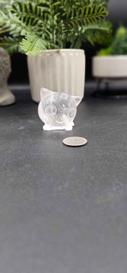 Clear Quartz Jiggly Puff
