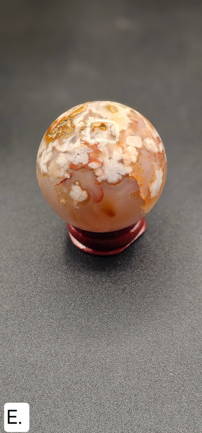 Flower Agate Sphere