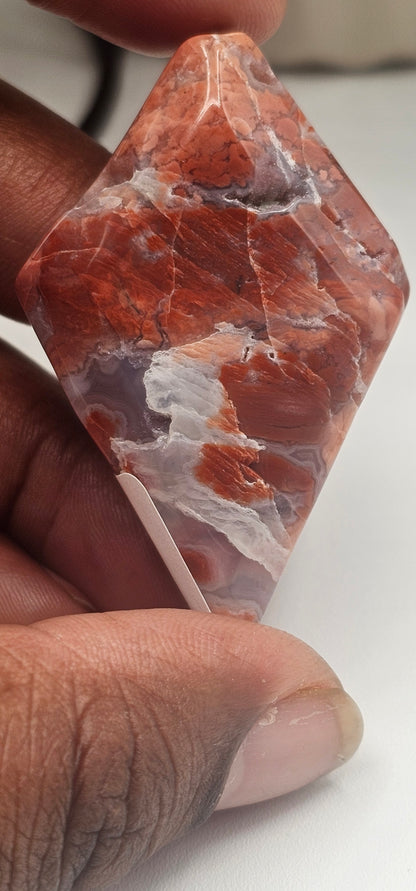 Pink Calcedony Rhombus
