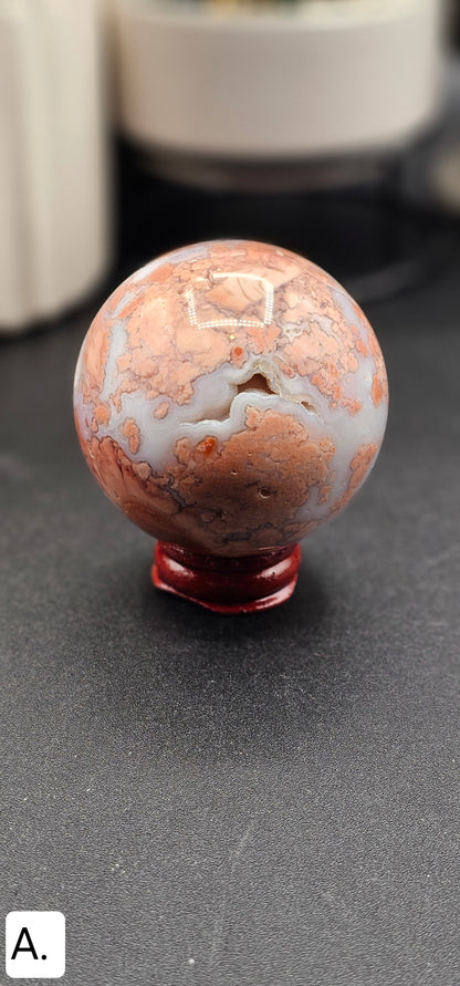 Pink Calcedony Sphere
