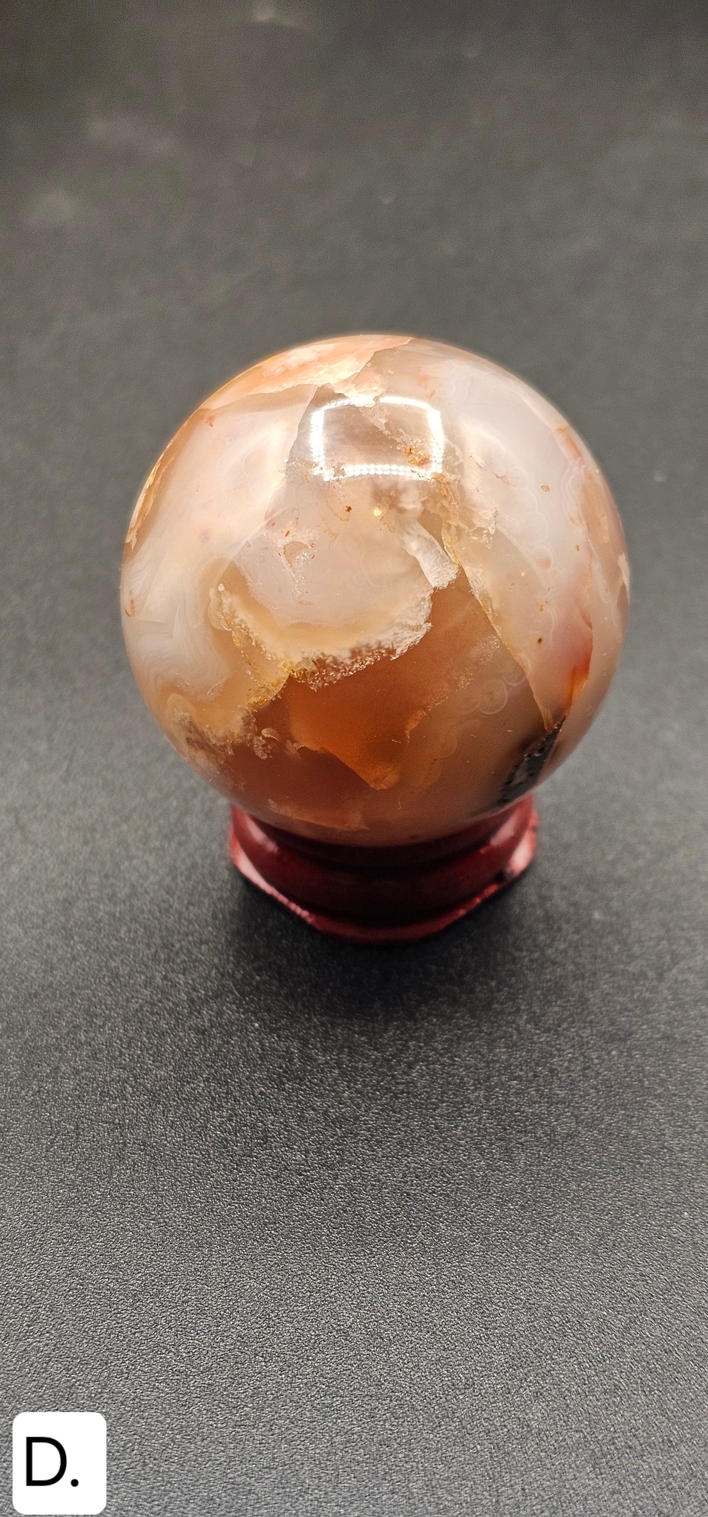 Flower Agate Sphere