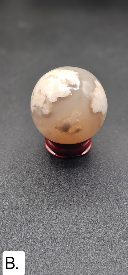 Flower Agate Sphere