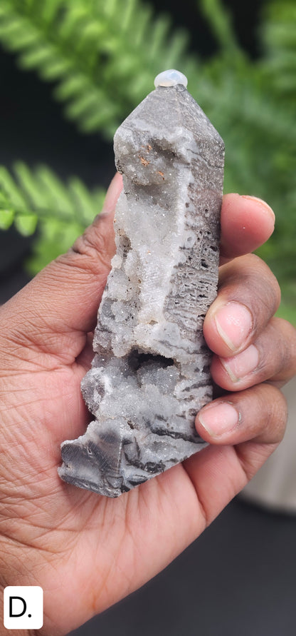 Druzy Agate Tower
